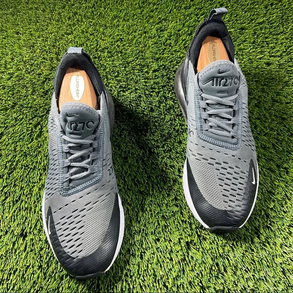 Nike Air Max 270 Gray Black Running Shoes Sneakers Mens Size 8